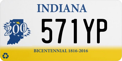 IN license plate 571YP