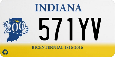 IN license plate 571YV