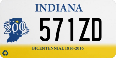 IN license plate 571ZD