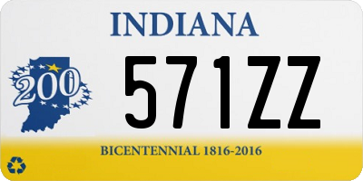 IN license plate 571ZZ