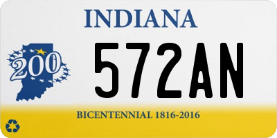 IN license plate 572AN