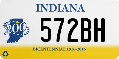 IN license plate 572BH