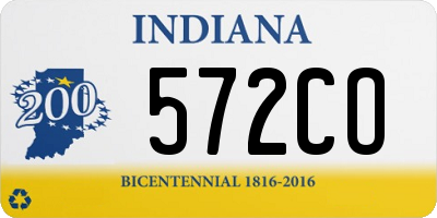 IN license plate 572CO