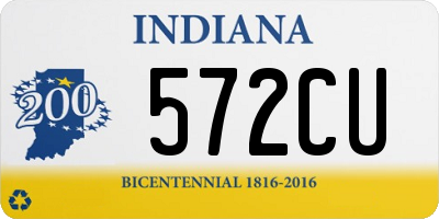 IN license plate 572CU