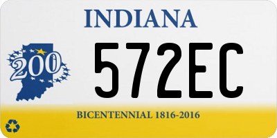 IN license plate 572EC