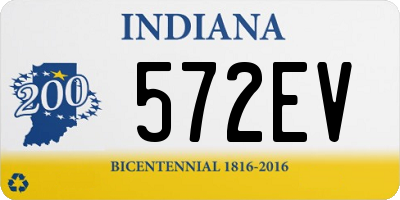 IN license plate 572EV