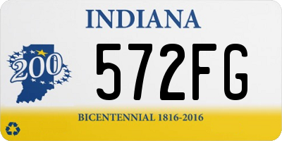 IN license plate 572FG