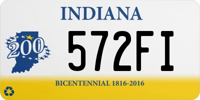 IN license plate 572FI