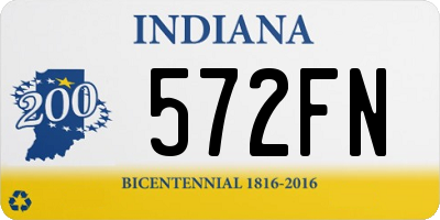 IN license plate 572FN