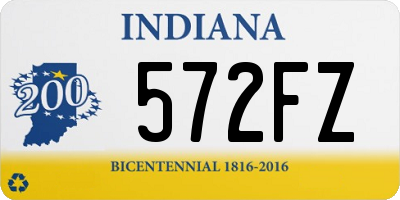 IN license plate 572FZ