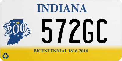 IN license plate 572GC