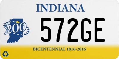 IN license plate 572GE