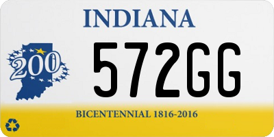 IN license plate 572GG