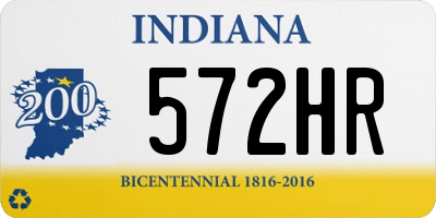IN license plate 572HR