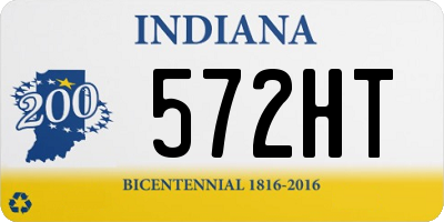 IN license plate 572HT