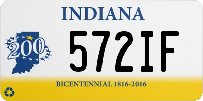 IN license plate 572IF
