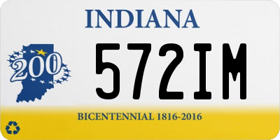 IN license plate 572IM