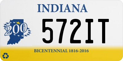 IN license plate 572IT