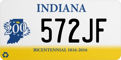 IN license plate 572JF