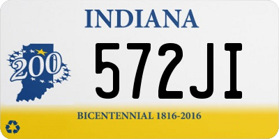 IN license plate 572JI