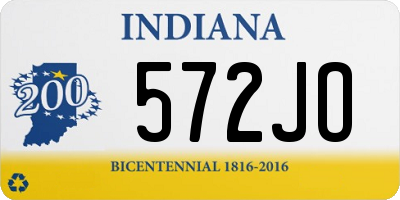 IN license plate 572JO