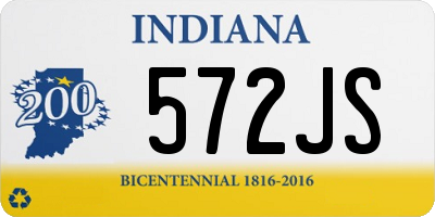 IN license plate 572JS