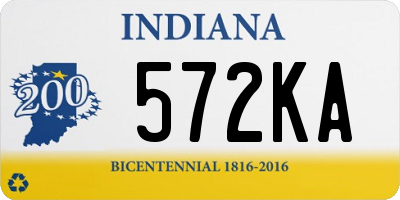 IN license plate 572KA