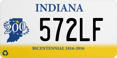 IN license plate 572LF