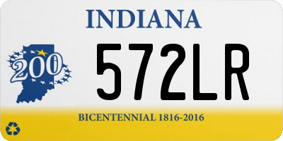 IN license plate 572LR