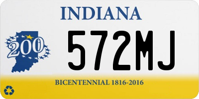 IN license plate 572MJ