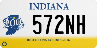 IN license plate 572NH