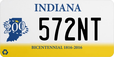 IN license plate 572NT