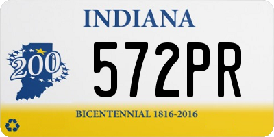 IN license plate 572PR