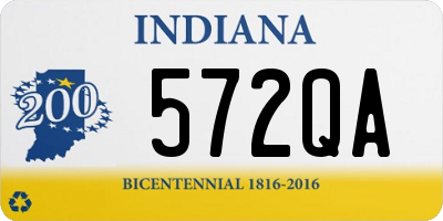 IN license plate 572QA