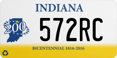 IN license plate 572RC