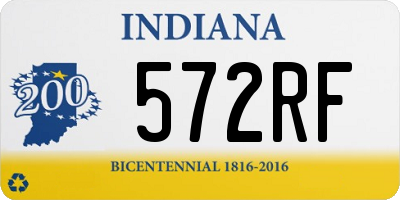 IN license plate 572RF