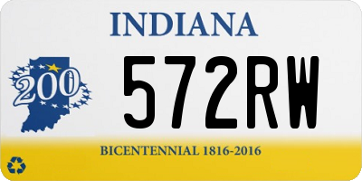 IN license plate 572RW