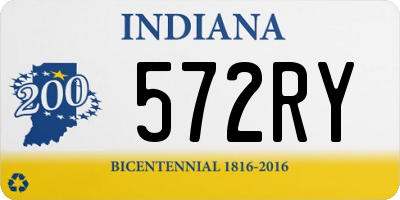 IN license plate 572RY