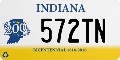 IN license plate 572TN