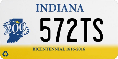 IN license plate 572TS