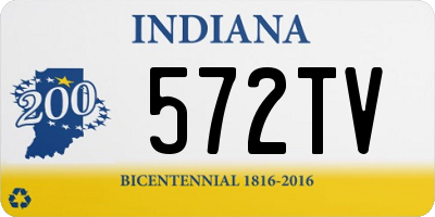 IN license plate 572TV