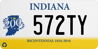 IN license plate 572TY