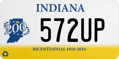 IN license plate 572UP