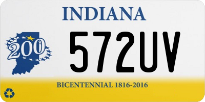 IN license plate 572UV