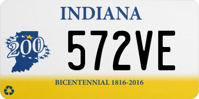 IN license plate 572VE