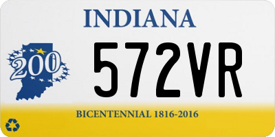 IN license plate 572VR