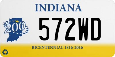 IN license plate 572WD