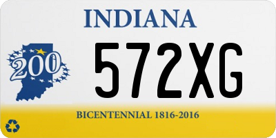 IN license plate 572XG