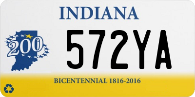 IN license plate 572YA