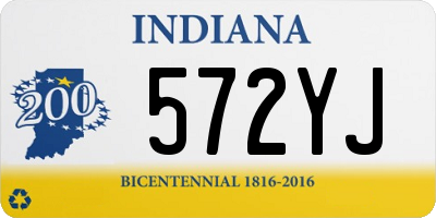 IN license plate 572YJ